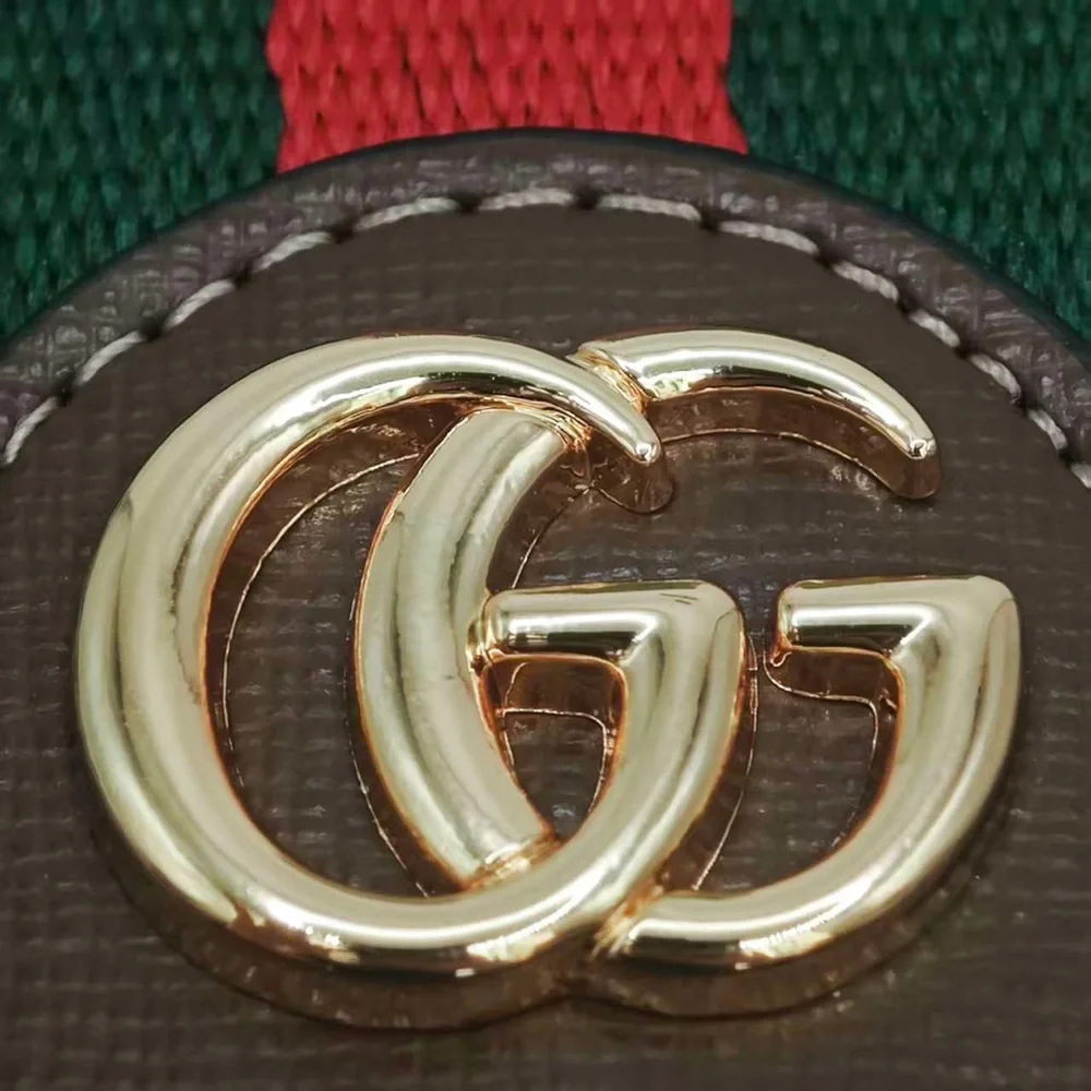 Gucci Gray and Brown Wallet with Red Stripe - Picture 8 of 8